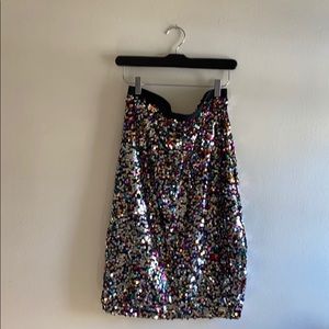 H&M Sequin Pencil Skirt